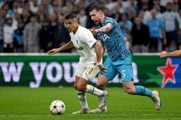 Marseille vs Tottenham Hotspur (foto: AFP/CHRISTOPHE SIMON dipublikasikan kompas.com)