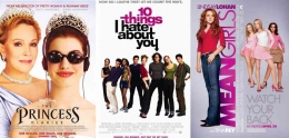 Poster - poster film, 'The Princess Diaries', '10 Things I Hate About You', 'Mean Girls', www.imdb.com, www.imdb.com, www.imdb.com