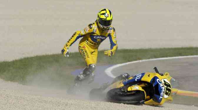 Rossi mengalami masalah sepanjang tahun. Sumber: Motogp.com