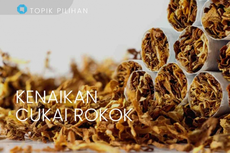 ilustrasi rokok dan cukai tembakau. (Diolah Kompasiana dari SHUTTERSTOCK/Maren Winter via kompas.com)