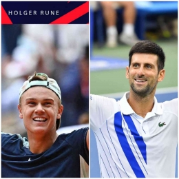 Petenis remaja Denmark Holger Rune Kalahkan Aliassime di SF dan tantang Novak Djokovic di final Paris Master 2022. Sumber foto : atptour.com