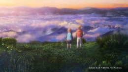 Tamaki kemudian jatuh cinta dengan langit (sumber gambar: japanesefilmfest.org) 