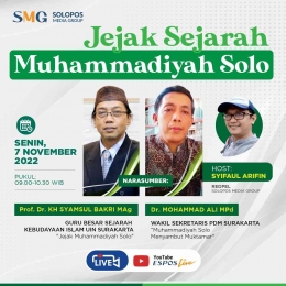 Mari Belajar Bersama Dari Kita Untuk Kita, Jejak Sejarah Muhammadiyah Solo/Dokpri