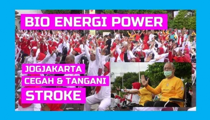 Senam dan latihan pernapasan Bio Energi Power di Jogjakarta. Foto: Isson Khairul