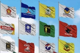 Bendera Partai Politik. Sumber: Siwalimanews.Com