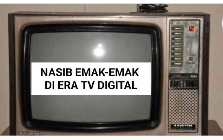 Ilustrasi: TV Jadoel era televisi analog (foto Ist/ Nur Terbit)