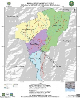 Peta Administrasi Desa Sumurup.(file pribadi)