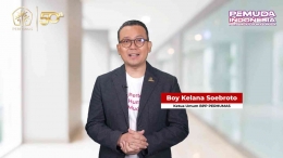 Boy Kelana Soebroto Ketum PERHUMAS berikan sambutan daring pada acara PEMUDA 2022. Dok. PERHUMAS