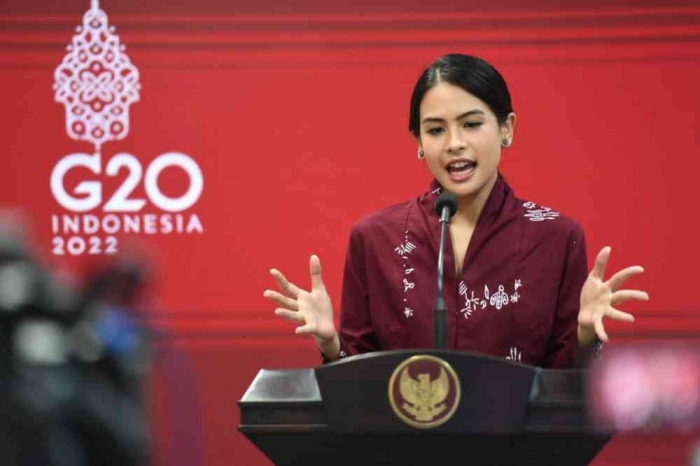 Maudy Ayunda saat menjadi Jubir G20. (Foto: ebtke.esdm.go.id)