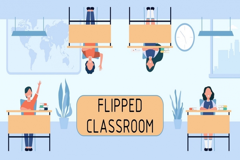 Sudahkan di Kurikulum Merdeka Belajar ini kita terapkan flipped classroom pada mata pelajaran yang kita ampu? (Gambar oleh Pizieno dari Pixabay)