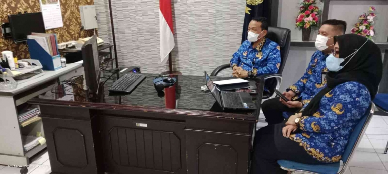 Karubpasan, Kasubsi dan Bendahara mengikuti kegiatan ANEV Sekjen. Dokpri