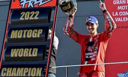 Pecco berhasil jadi juara dunia Motogp 2022. Sumber: Motogp.com