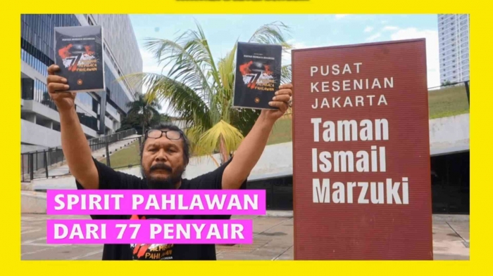 Buku 77 Penyair Membaca Pahlawan akan diluncurkan, menyambut Hari Pahlawan. Foto: Isson Khairul