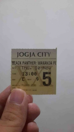 Tiket bioskop Black Panther: Wakanda Forever by Dokumen Pribadi.
