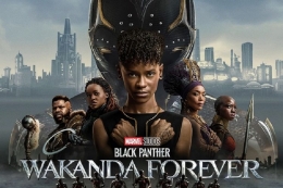 Poster film Black Panther: Wakanda Forever. Sumber: Marvel Studios via Kompas.com