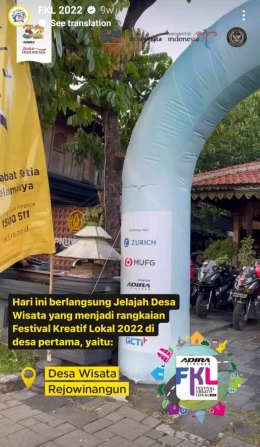 Kegiatan Festival Kreatif Lokal yang diadakan oleh Adira Finance (Sumber: Instagram Adira Finance)