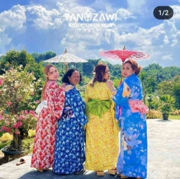Baju Kimono. Sumber : Instagram @tanazawi