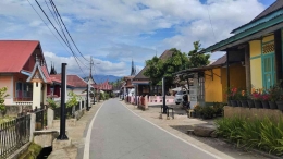 Suasana kawasan desa wisata Saribu Rumah Gadang yang ramah berkendara (foto Akbar Pitopang)