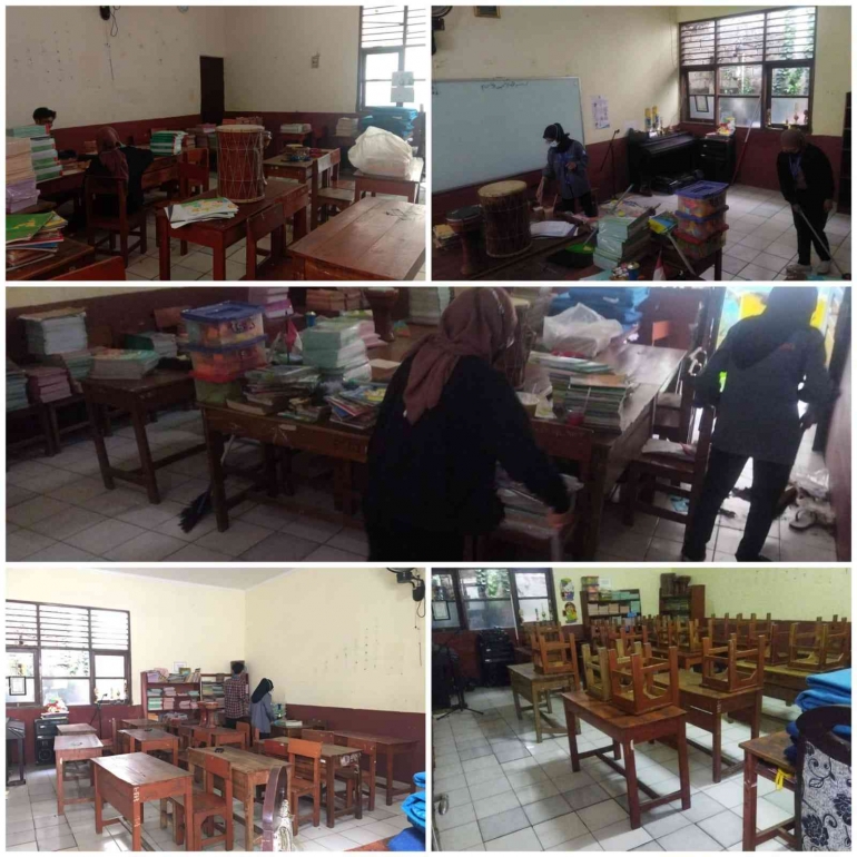 kegiatan penataan ulang ruang kelas 2. Dokpri