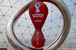 Monumen piala dunia 2022 di Qatar | (foto: kompas.com)