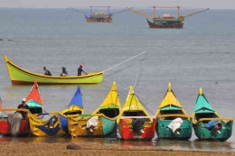 deretan kapal nelayan desa wisata Lhok Sedu saat jumat pantang melaut-antarafoto