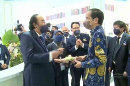Ketua umum NasDem Surya Paloh dan Presiden Jokowi, Sumber : kompas.com