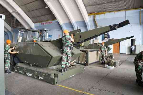 Senjata penangkis udara Oerlikon Skyshield TNI AU I Sumber Foto TNI AU