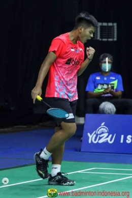 (Syabda Perkasa Belawa/Juara Tunggal Putra Dok: badmintonindonesia.org)
