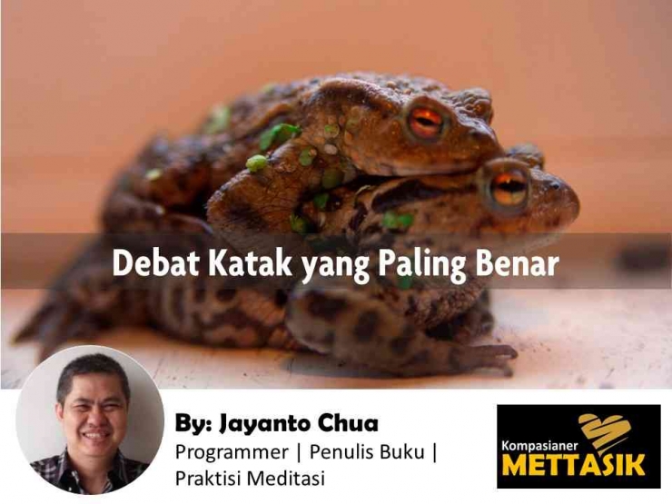 Debat Katak yang Paling Benar (gambar: thedailybeast.com, diolah pribadi)