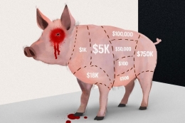 Ilustrasi Pig Butchering scam yang menargetkan investor kripto. Sumber: Forbes/Stephanie Jones via Kompas.com