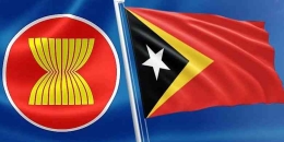 Bendera Timor Leste dan Logo ASEAN (headtopics.com)