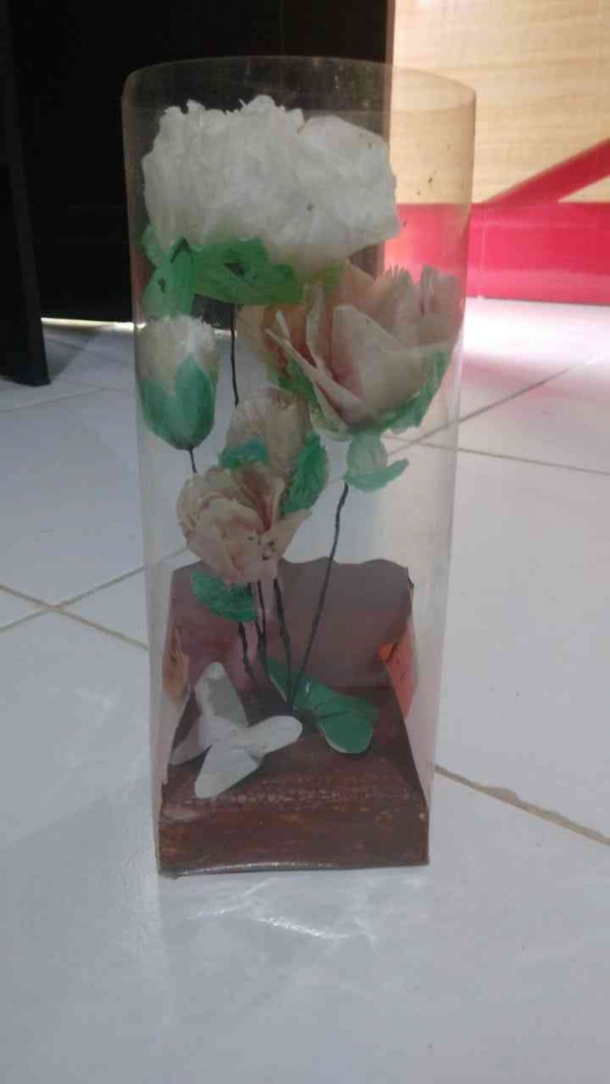 Bunga dari tas kresek (Dokpri)