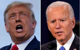  Calon Presiden AS Donald Trump dan Joe Biden | FOTO via Bisnis. Com
