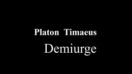 Apa Itu Timaeus Platon (1)/dokpri