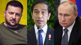 Indonesian President Widodo went to Kiev and Moscow last June in hopes to mediate the Russo-Ukrainian War. (Source photos by Reuters)