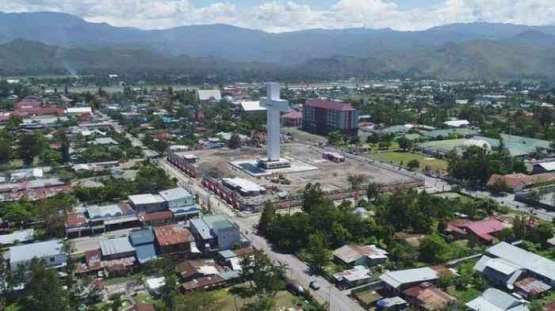 Kawasan Menara Salib di Kota Wamena yang sekarang menjadi ibu kota Provinsi Papua Pegunungan|dok. Biro Komunikasi Publik Kementerian PUPR