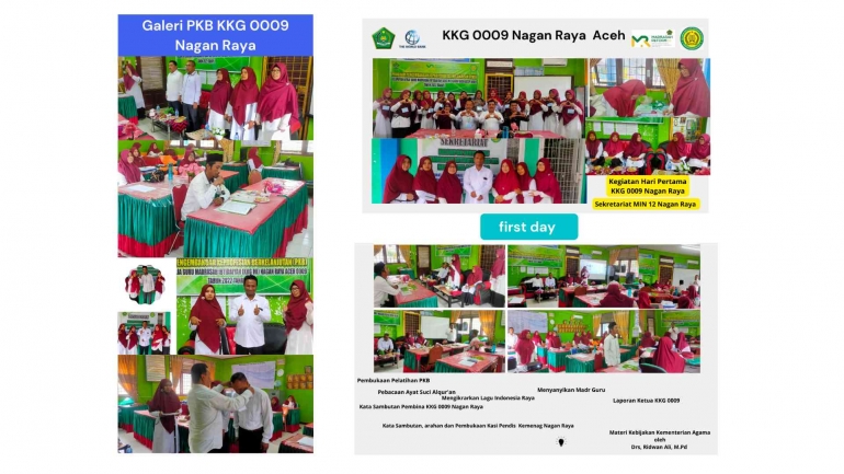 Kegiatan PKB KKG 0009 Nagan Raya Aceh Hari Pertama (sub Dokpri)