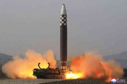 Korea suka bermain rudal, dunia yang sengsara. (Foto KITA vs KBS/AP PHOTO) 