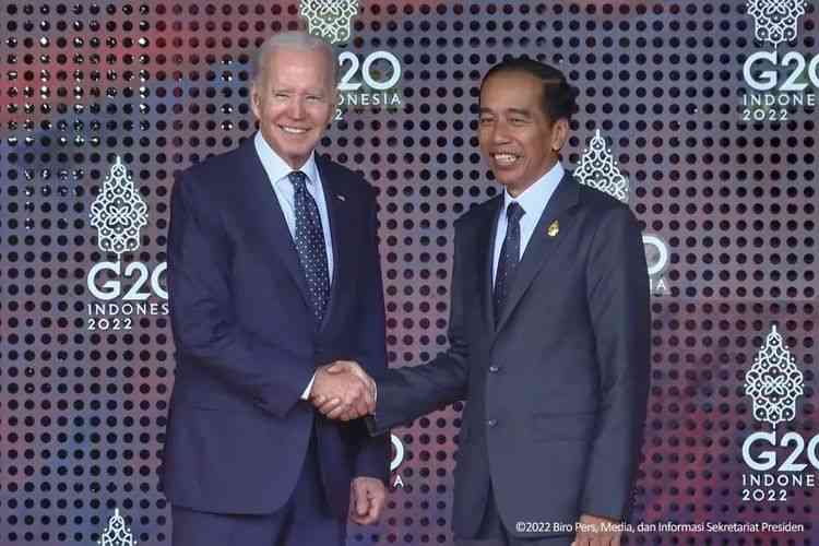 Presiden Joko Widodo dan Presiden AS Joe Biden di Bali (Sumber foto: Biro Setpres)