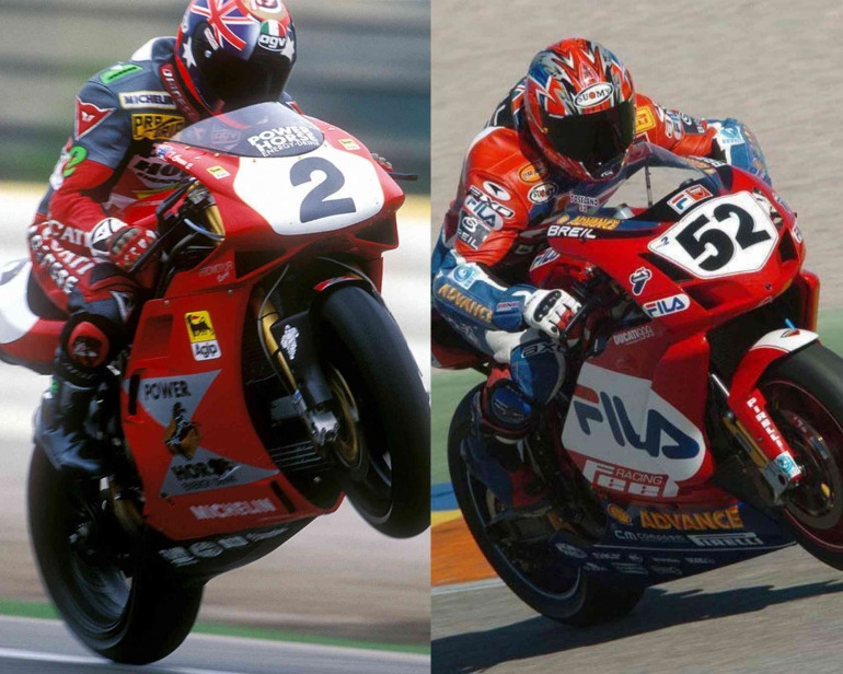 Troy Corser dan James Toseland saat membela Ducati. Sumber: Worldsbk.com