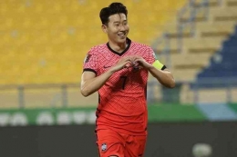 Son Heung-min bintang tim nasional Korea Selatan di Piala Dunia 2022: Karim Jaafar via Kompas.com