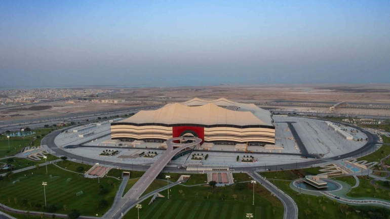 Stadion Al Bayt Qatar. Sumber: Dezeen.com