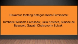 Kimberle Williams Crenshaw, Julia Kristeva, Simone de Beauvoir, Gayatri Chakravorty Spivak/dokpri
