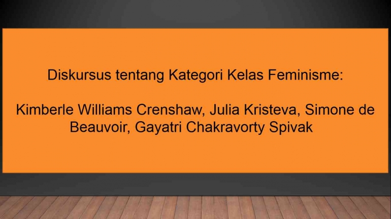 Kimberle Williams Crenshaw, Julia Kristeva, Simone de Beauvoir, Gayatri Chakravorty Spivak/dokpri
