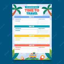 Ilustrasi Itinerary Wisata | Sumber Freepik