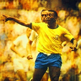Legenda Brasil dan dunia, Pele, salah seorang pencetak gol pertama di Piala Dunia (Sumber gambar: https://twitter.com/Pele)