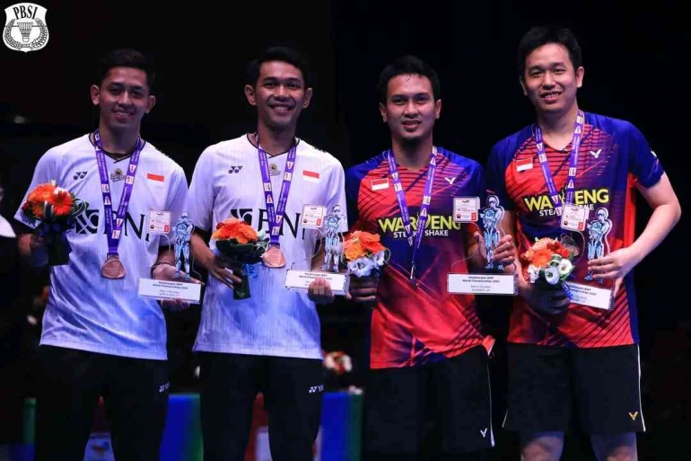 Berhasil masuk 8 WTF artinya memastikan uang ratusan juta di kantong (Foto PBSI/Badminton Indonesia) 