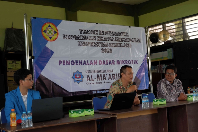 Gambar 8. Sambutan Dosen Pendamping, Agung Wijoyo S.Kom., M.M.. (Sumber: Dokumen Pribadi)