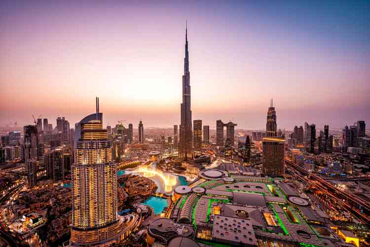 Megahnya kota Dubai yang bisa dikunjungi sebagai fasilitas pemilik kartu Hayya ( shutterstock )