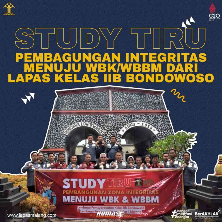 Wbmm Lapas Kelas I Malang Terima Kunjungan Studi Tiru Pembangunan Integritas ...